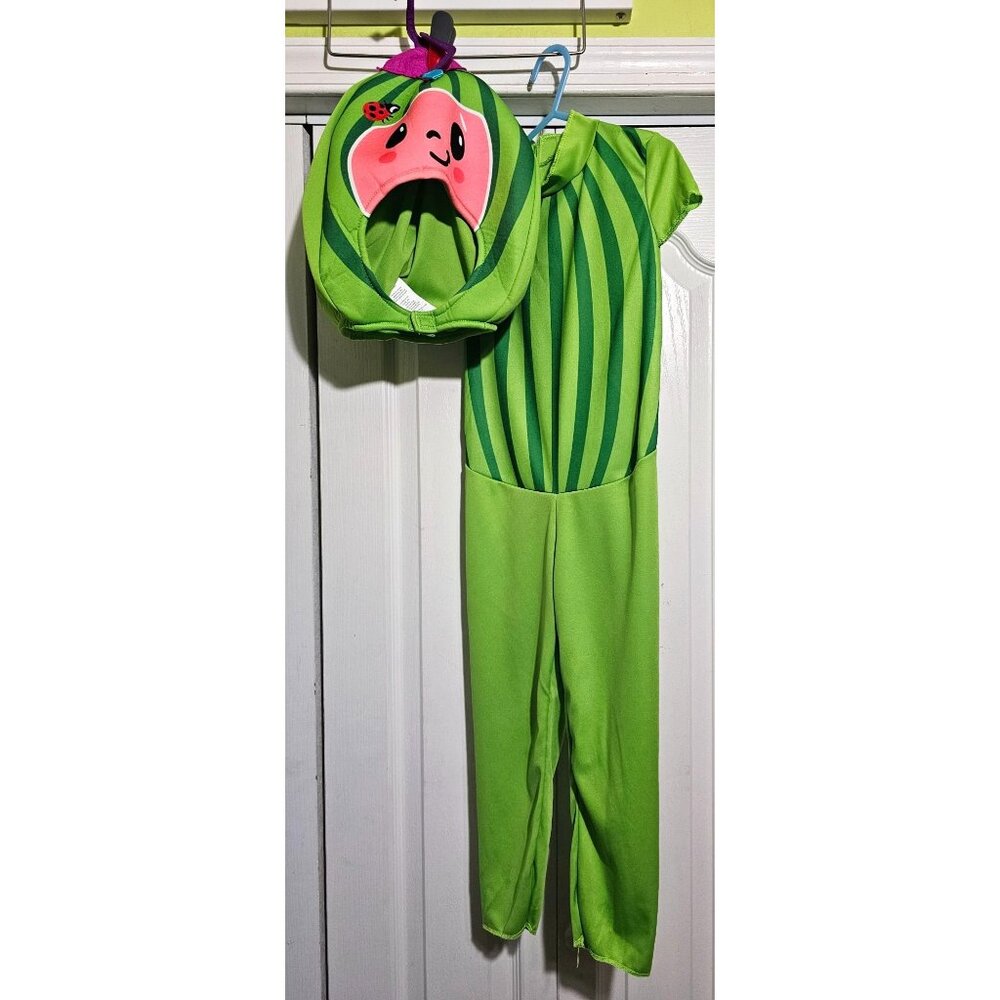 Cocomelon Toddler Costume 3T- 4T Watermelon Headpiece Disguise Halloween Kids